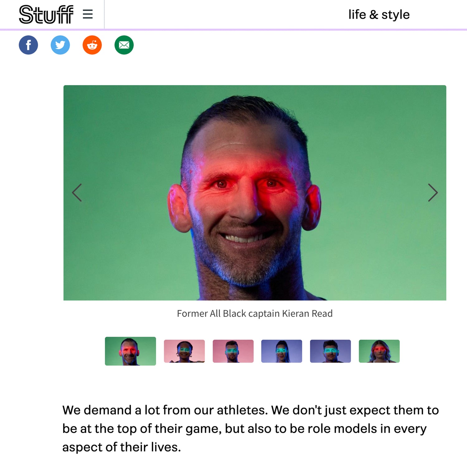 Athletes share the mental health challenges they face behind the jersey - Stuff article