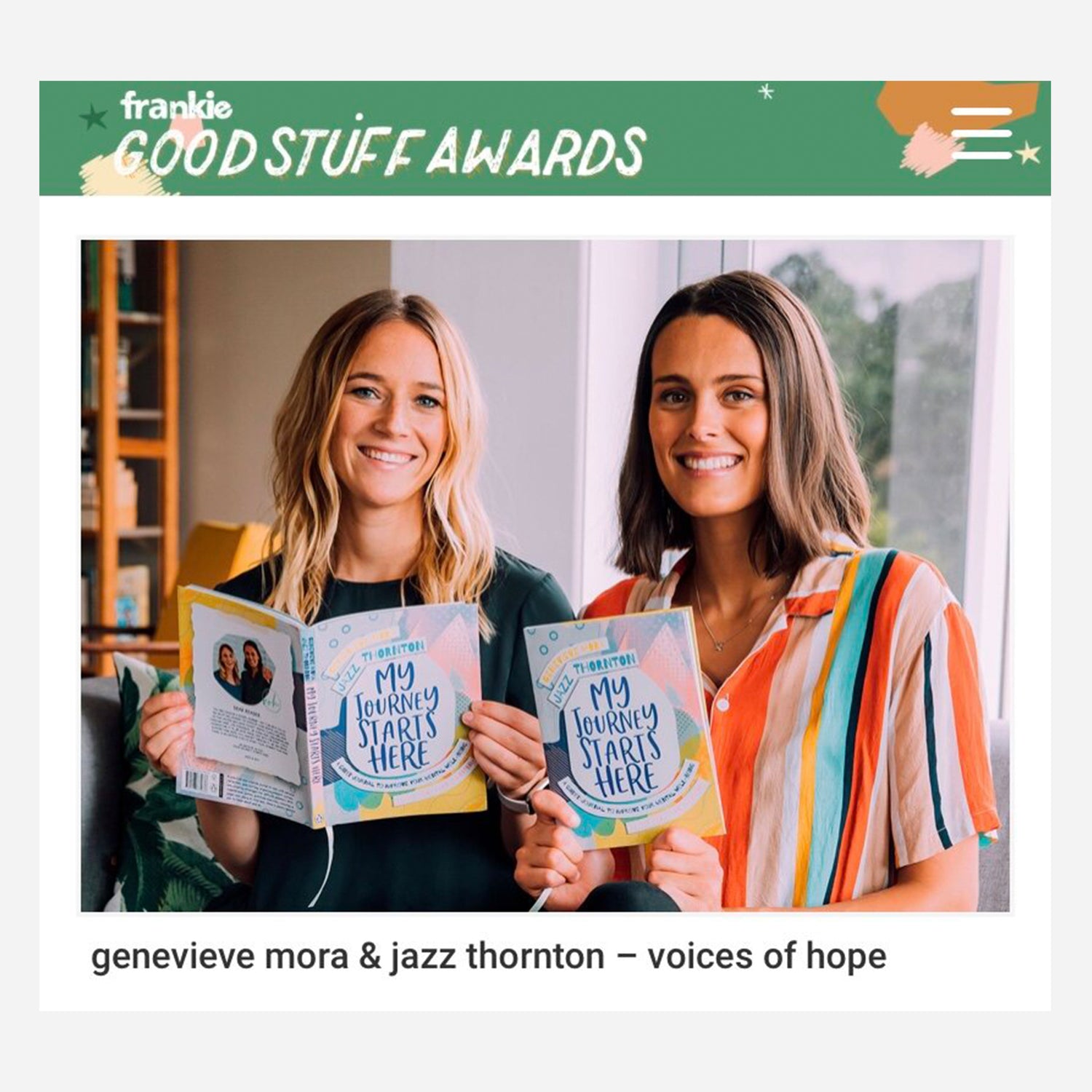 Voices of Hope selected as Frankie Magazine Community Award Finalist