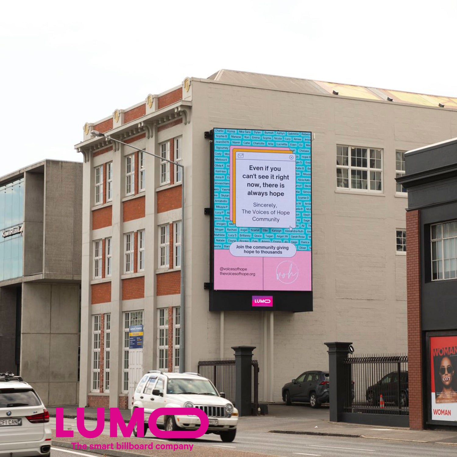 Voices of Hope Lights Up NZ with LUMO & Canva